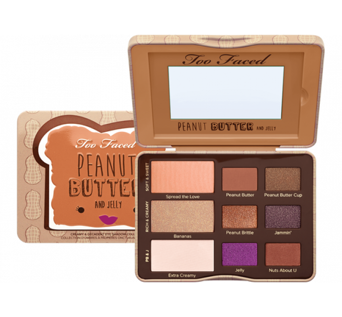 Too Faced Peanut Butter And Jelly Eye Shadow Collection палетка теней для век